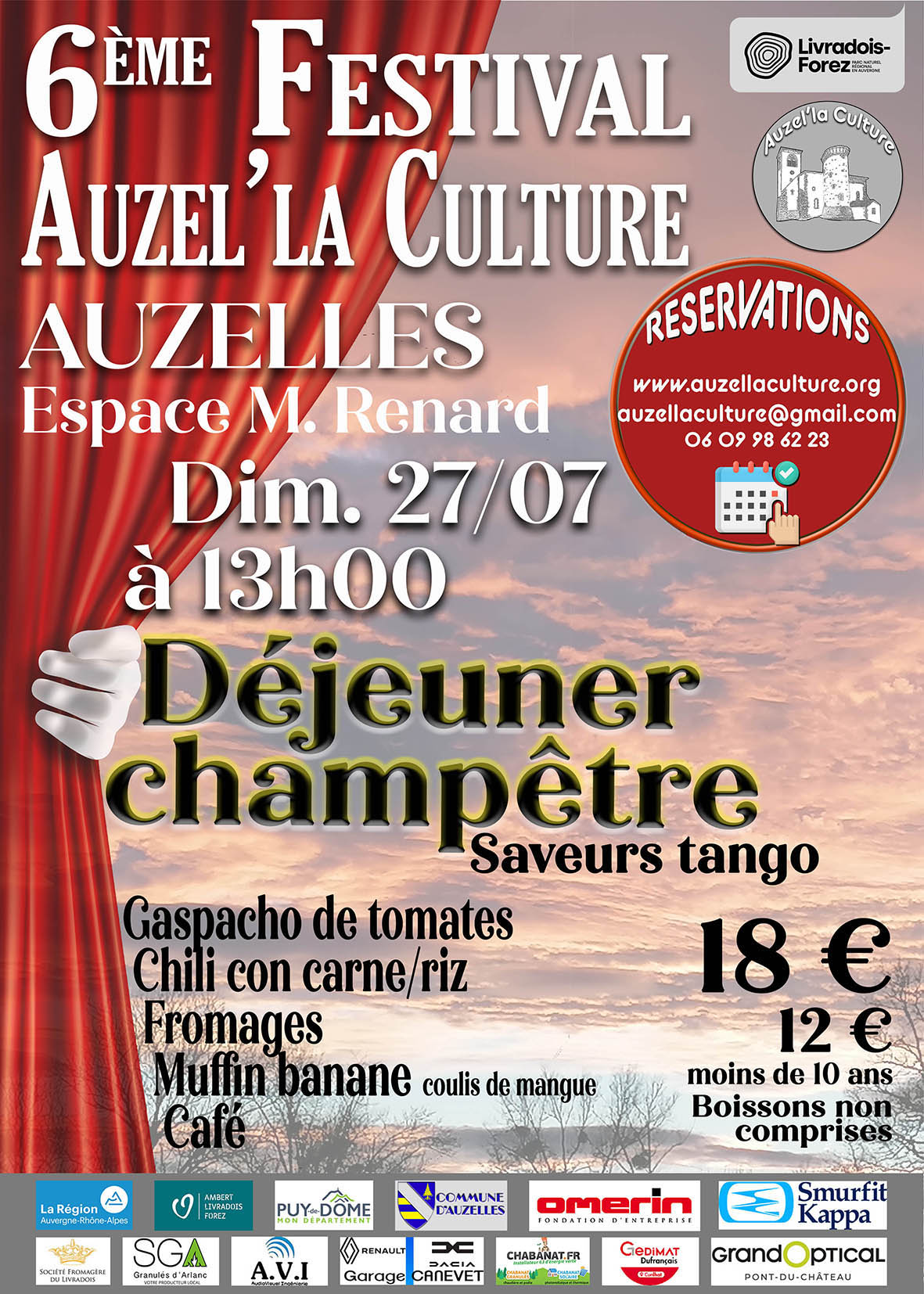 Affiche déjeuner champêtre